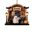 thumbnail image 1 of Spooky Halloween Hanging Ornaments, Ghost Theme Home Decor for Holiday Party Display, Festive Tree Decoration Set(A,3.15"), 1 of 2
