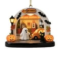 thumbnail image 1 of Spooky Halloween Hanging Ornaments, Ghost Theme Home Decor for Holiday Party Display, Festive Tree Decoration Set(E,3.15"), 1 of 2