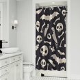 thumbnail image 1 of Spooky Halloween Icons Pattern Shower Curtain 36"x72" ,Bathroom Decorative Shower Curtains Set with 12 Hooks,Modern Waterproof Washable Shower Curtain, 1 of 6