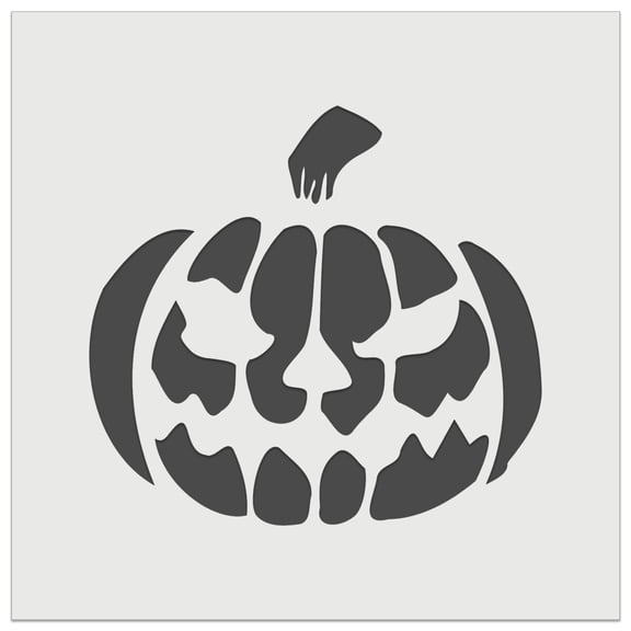 Spooky Halloween Jack o Lantern Pumpkin DIY Cookie Wall Craft Stencil - 11.5 Inch