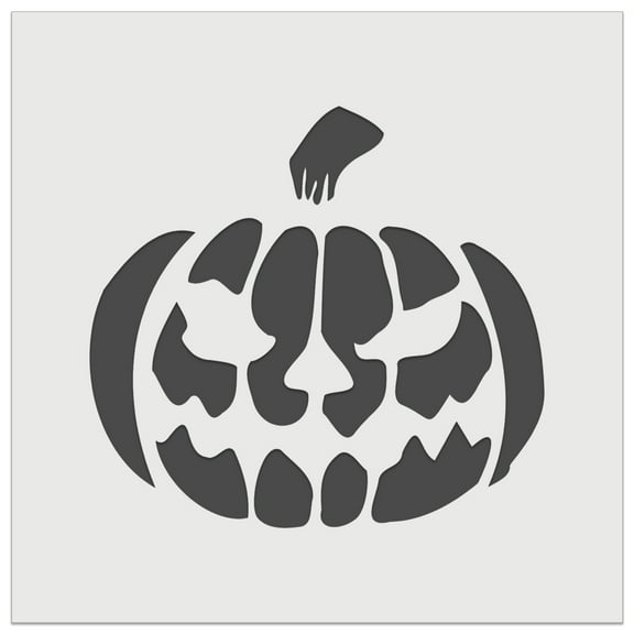 Spooky Halloween Jack o Lantern Pumpkin DIY Cookie Wall Craft Stencil - 3.5 Inch