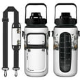 thumbnail image 1 of Spooky Halloween Night 64oz Water Bottle with Phone Holder - Large Capacity Leakproof Sport Bottle for Fitness & Outdoor Activities, 1 of 7