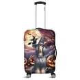 thumbnail image 1 of Spooky Halloween Night Witch Afghan Hound Glowing Pumpkins Travel Luggage Cover Dog Lover Suitcase Dust Protective Decor - 12015, 1 of 5