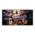thumbnail image 1 of Spooky Halloween Night Witch Airedale Terrier Glowing Pumpkins Desk Mat Full Keyboard Mouse Pad Dale Waterside Dog Lover Large Mousepad - 12015, 1 of 5