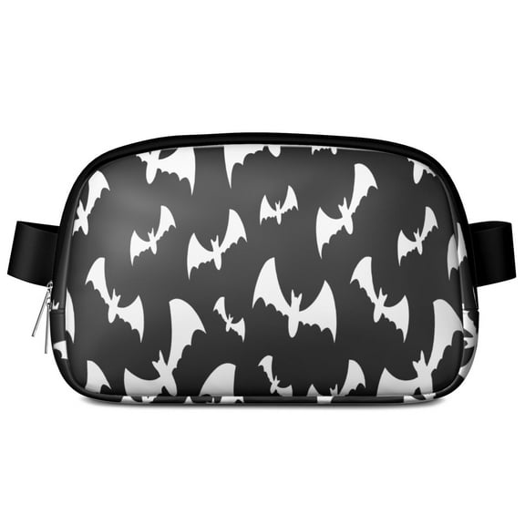 Spooky Halloween Pattern Cute Fanny Packs for Women,Travel Waterproof Crossbody Fanny Bags Waist Purse for Women Anti Theft Adjustable Strap for Running Travel Cycling