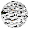 thumbnail image 1 of Spooky Halloween Pattern Round Fitted Tablecloth with Elastic Edge,Dining Table Cover Waterproof,Outdoor Round Tablecloth for Camping,Dining,Indoor and Outdoor, 1 of 7