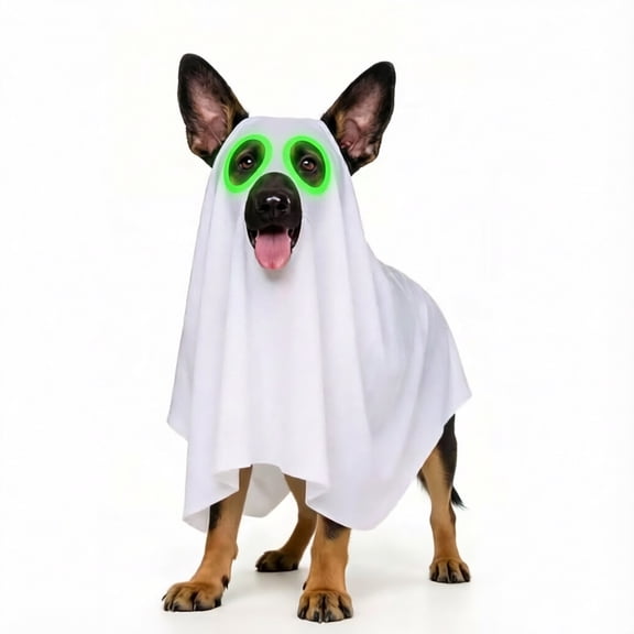 Spooky Halloween Pet Cape 50x120cm Eye And Nose Openings For Dogs Cats And Small Animals