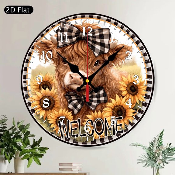 Spooky Halloween Pumpkin Cupcake Trick or Treat Silent Round Wall Clock