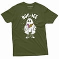 thumbnail image 1 of Spooky Halloween Shirt Ghost Shirts Funny Halloween Ghost Tee Shirt Halloween Scary Gift Tees (Large Military Green), 1 of 7