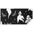 thumbnail image 1 of Black Halloween Ghosts Bats and Stars Rectangle Tablecloth 60"x120",Waterproof Polyester Rectangle Table Cloth, Wipeable Spillproof Polyester Tablecloth for Dining, Camping, Indoor and Outdoor, 1 of 6