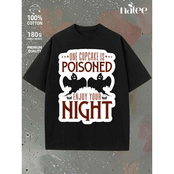 Spooky Halloween T-shirt: One Cupcake Is Poisoned - halloween t-shirt shirts clothes tee tshirts women t shirts youth clothes graphic tees women streetwear funny local warehouse outfits