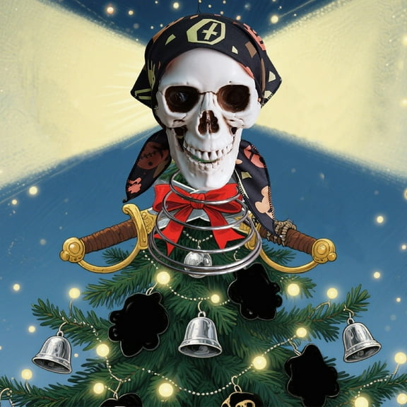 Spooky Halloween Tree Topper, 7.4 Inch Realistic Halloween Skeleton, Scary Spring-Loaded for Home Table Outdoor Decoration (White)
