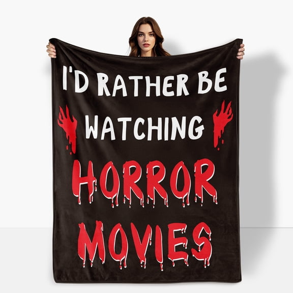 Spooky Hand Bone Design Fleece Blanket Inspired By Horror Movies And Thriller Themes In Deep Black For Fans Of The Macabre Soft Warm For Sofa Bed Travel Camping For Family Friends Shipped From USA