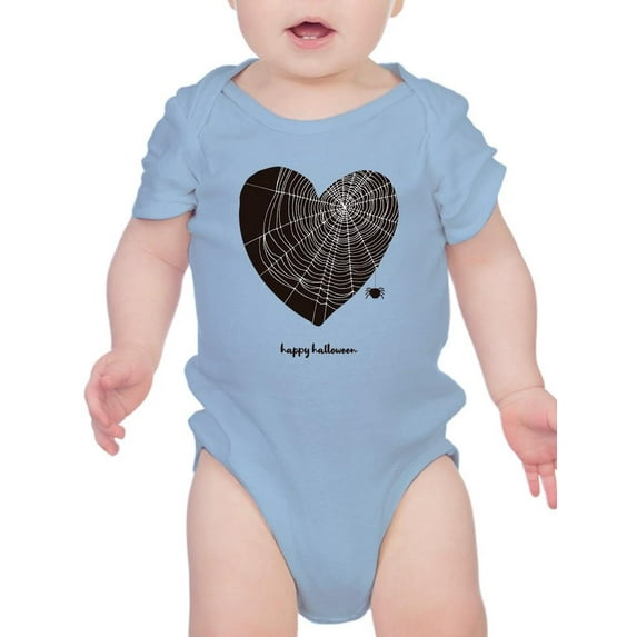 Spooky Heart W Spiderweb Bodysuit Infant -Image by Shutterstock, 12 Months