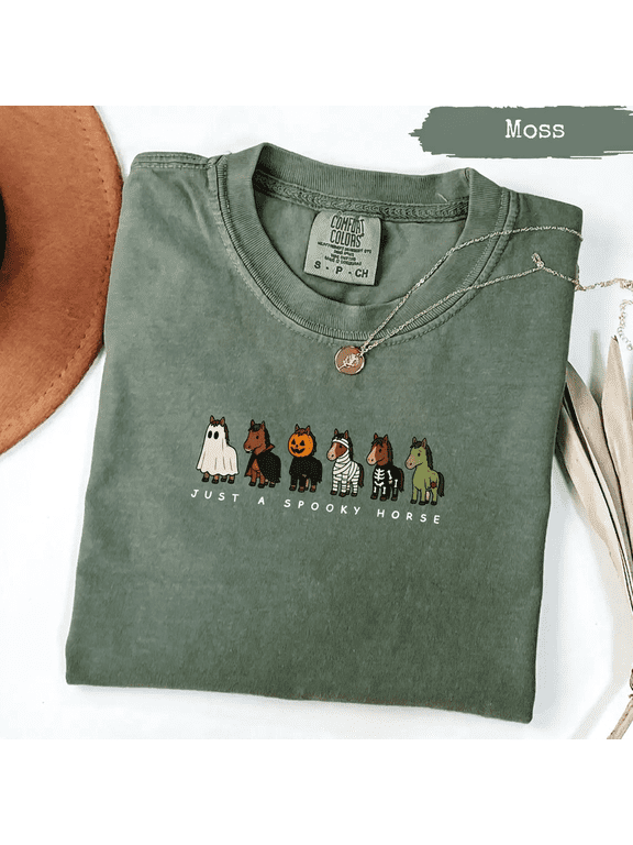 Spooky Horse Halloween Shirt, Cute Horse in Costume Tee