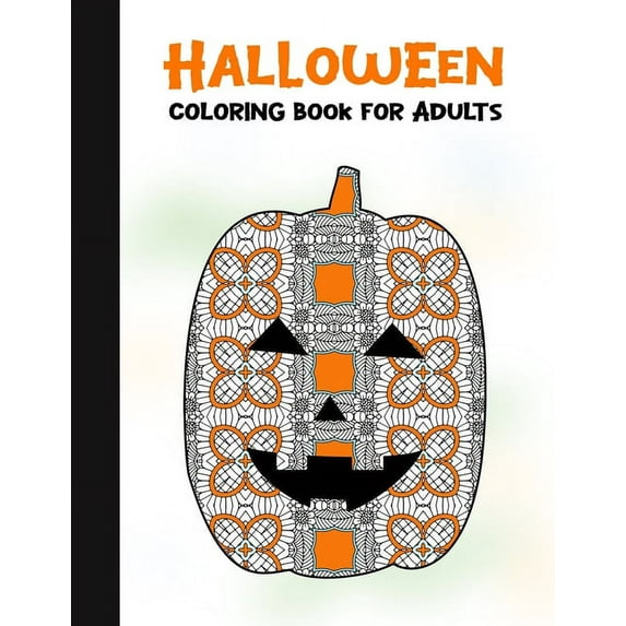 Spooky House: Halloween Coloring Book for Adults: 50 Halloween Illustrations Printed On One Side, Safe For Markers - Fun Craft Activity Gift - Stress Relieving Designs (Paperback)