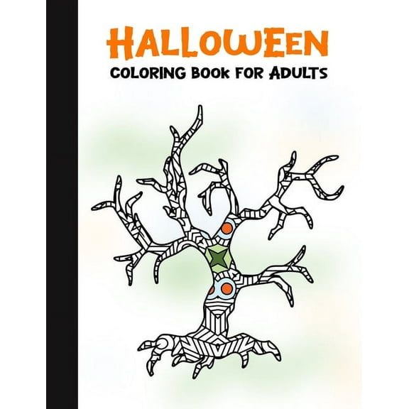 Spooky House: Halloween Coloring Book for Adults: 50 Halloween Illustrations Printed On One Side, Safe For Markers - Fun Craft Activity Gift - Stress Relieving Designs (Paperback)
