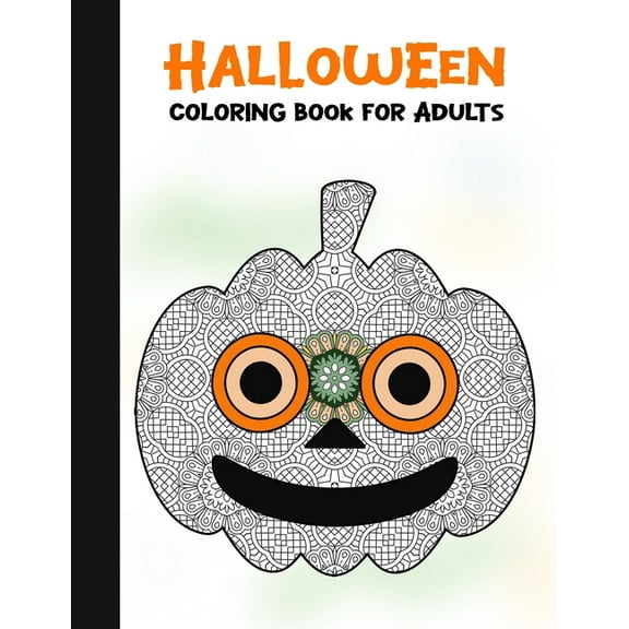 Halloween Coloring Book for Adults: 50 Halloween Illustrations Printed On One Side, Safe For Markers - Fun Craft Activit