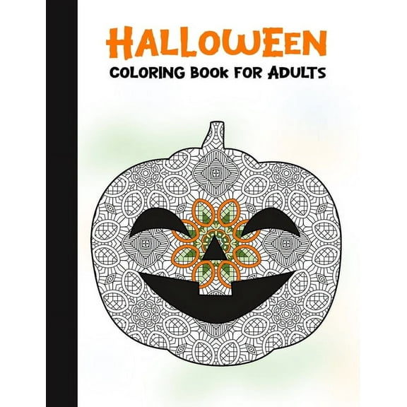 Spooky House: Halloween Coloring Book for Adults: 50 Halloween Illustrations Printed On One Side, Safe For Markers - Fun Craft Activity Gift - Stress Relieving Designs (Paperback)