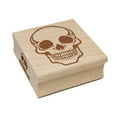 thumbnail image 1 of Spooky Human Skull Bone Square Rubber Stamp Stamping Scrapbooking Crafting - Large 2.75in, 1 of 7
