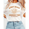 thumbnail image 1 of Spooky Island Casual Halloween Classic Tops Disco Skull Print T-shirts 90s Retro Graphic Tees Short Sleeve Cotton Shirts for Daily Outfits trendy and popular round-neck design is retro White,L, 1 of 5
