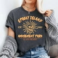 thumbnail image 1 of Spooky Island Est 2002 Amusement Park Skull Halloween Funny T-Shirt, Men's And Women's Graphic Tee 100% Cotton by TBun, Full Sizes S-5XL, 1 of 4