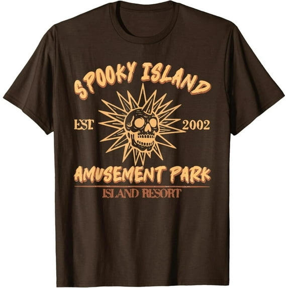 Spooky Island Skull Tee – Fun Horror Theme Park Design (Unisex)