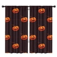 thumbnail image 1 of Spooky Kitchen Curtains 2 Pack with Halloween Candy and Pumpkin Artwork,42x84in long Curtains Set, 1 of 5