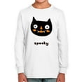 thumbnail image 1 of Spooky Kitten Vampire Long Sleeve Toddler -Image by Shutterstock,  4 Toddler, 1 of 4