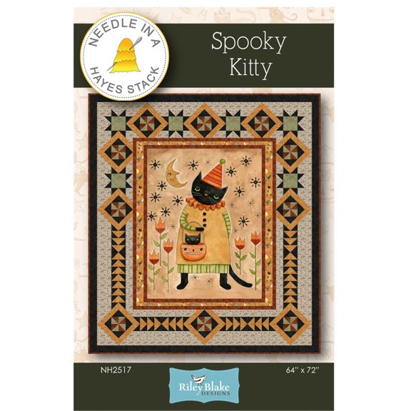 Spooky Kitty Quilt Pattern by Needle in a Hayes Stack
