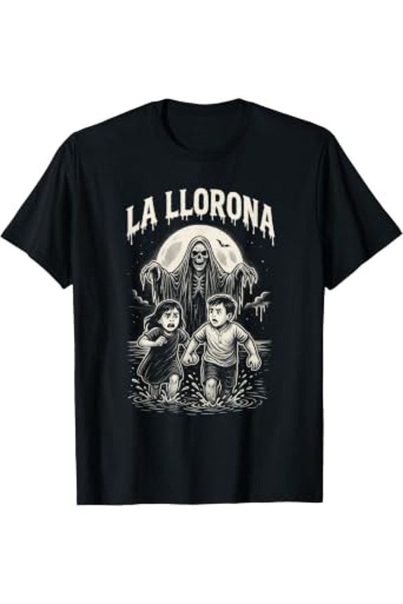 Spooky La Llorona Folklore Horror Cartoon T-Shirt