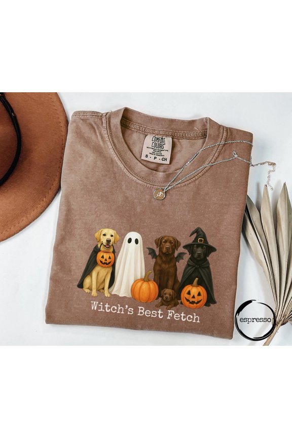 Spooky Labrador Dog Dog Lovers T-Shirt All Size S-3XL