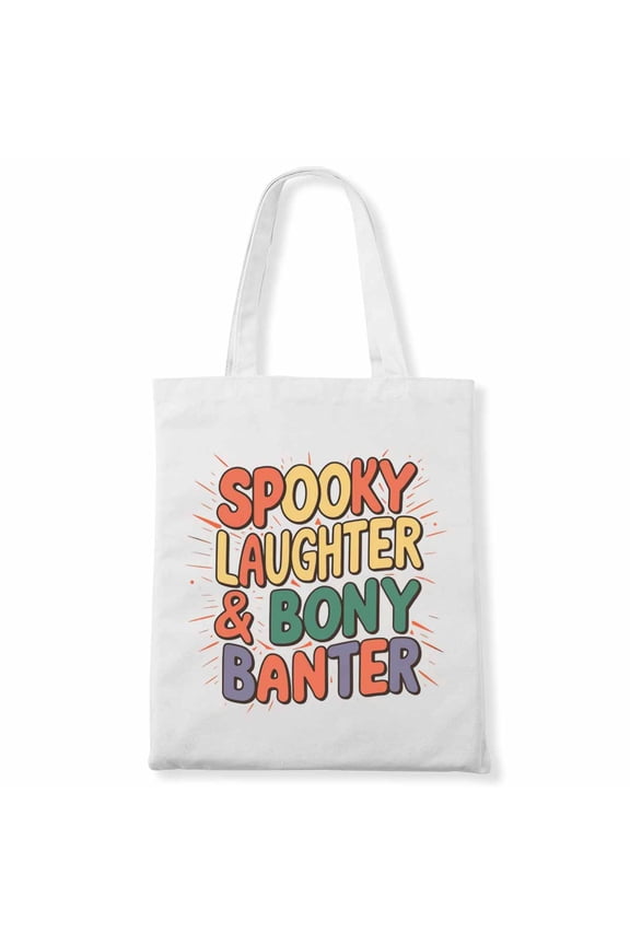 Spooky Laughter & Bony Banter Halloween Horror Film Design For A Horror Movie Nerd Canvas Bag 2Pcs