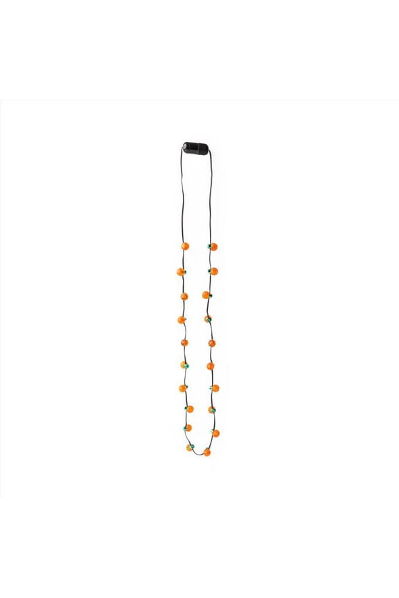 LED Pumpkin Necklace 1 pk