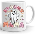 thumbnail image 1 of Spooky Mama Mug, Spooky Mom Mug, Funny Ghost Halloween, Gifts For Mom, Spooky Season Gifts, Fall Season Gift Halloween Pumpkins Mug Boo Cup Retro Fall Ceramic Coffee Mug, 1 of 7