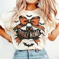 thumbnail image 1 of Spooky Mama T-Shirt, Retro Halloween Witch Tee, Gothic Bat Mom Shirt, Cute Spooky Mini and Mama Matching Outfit for Fall Season, 1 of 5