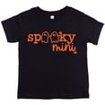 thumbnail image 1 of Spooky Mini Ghost Halloween Shirts and Bodysuits for Infant Baby and Toddler Orange on Black Shirt Youth Medium, 1 of 1