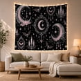 thumbnail image 1 of Spooky Mug and Ghost Pattern Tapestry Wall Hanging, 1 of 7