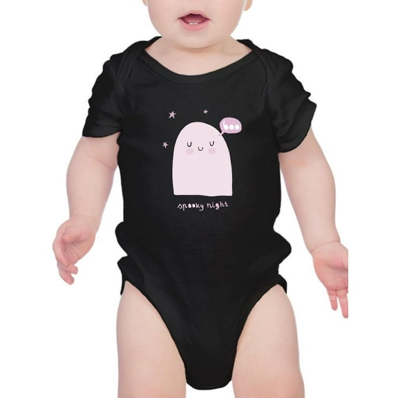 Spooky Night. Cute Sleepy Ghost Bodysuit Infant -Image by Shutterstock,  24 Months