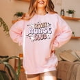 Spooky Nurse Halloween Sweatshirt, Oversized Retro Design, Haunted