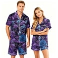 thumbnail image 1 of Spooky Pajamas Women Halloween Couple Pajamas Matching Sets Halloween Pajamas Halloween Pj Set Button Up Pajamas Couples Pajamas Matching PJS for Couples His Hers Jammies Wife Husband, Purple, L, 1 of 5