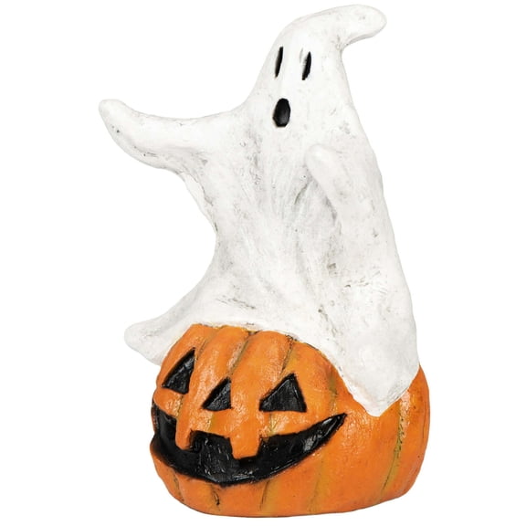 Spooky Pumpkin Decoration With Ghost
