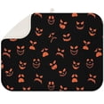 thumbnail image 1 of Spooky Pumpkin Faces Halloween Pattern Dish Drying Mat for Kitchen 1 Pack, Ultra Absorbent Microfiber Dishes Drainer Mats,18x24in(46x61cm), 1 of 4