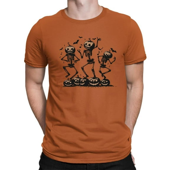 Spooky Pumpkin Ghost Halloween Graphic - Men's T-shirt