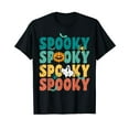 thumbnail image 1 of Spooky Pumpkin Ghost Retro Halloween Costume Men Women Kids T-Shirt, 1 of 5
