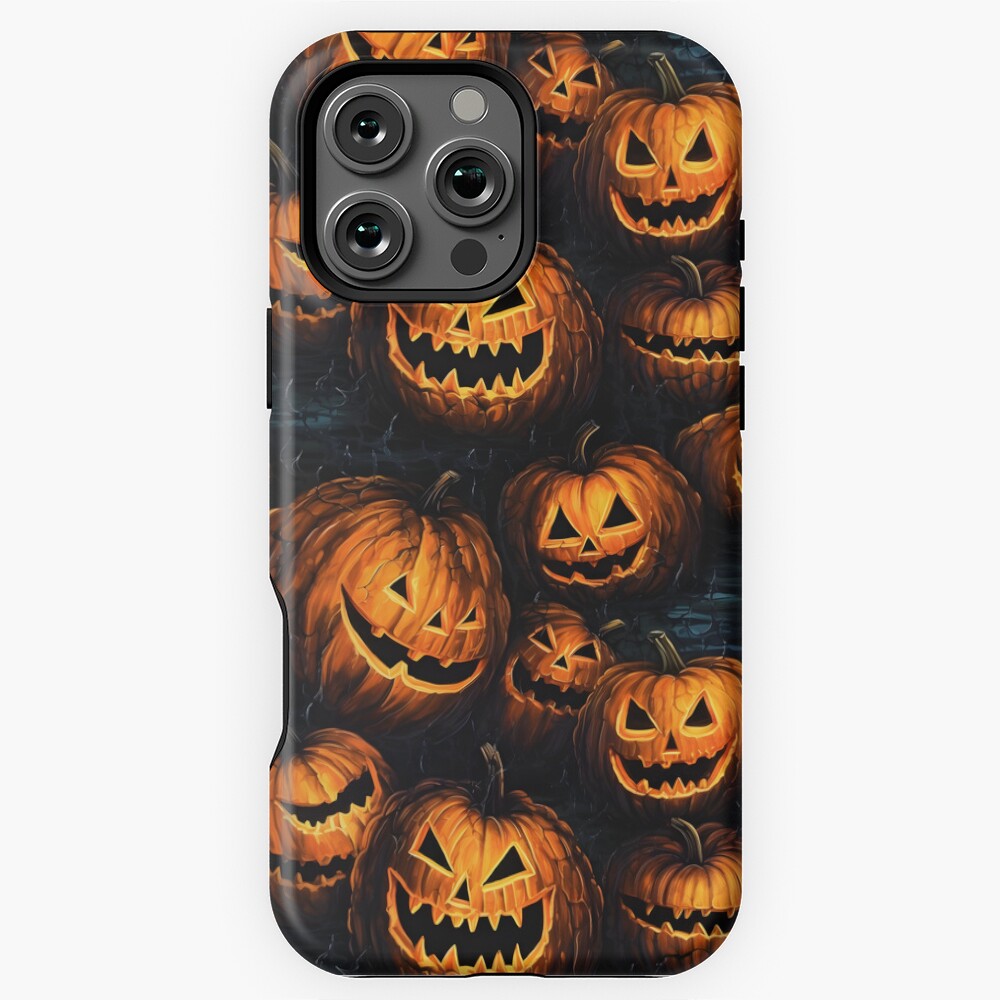 Spooky Pumpkin Lantern Phone Case for iPhone 16 15 14 13 12 11 Pro Max ...