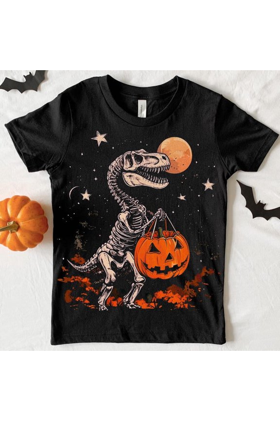 Spooky Saurus T-shirt, Halloween Dinosaur Shirt, Halloween Shirt, T-Rex T-shirt TH090622