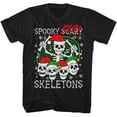 thumbnail image 1 of Spooky Scary Skeletons Spooky Scary Merry Skeletons Black Adult T-Shirt 4Xlt, 1 of 2