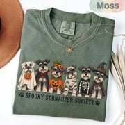 Spooky Schnauzer Society Halloween Shirt, Cute Schnauzer Costume Tee, Dog Mom Fall Shirt, Funny Pet Lover Gift