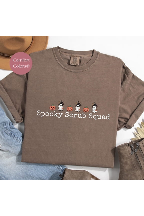Spooky Scrub Squad Nurse T-Shirt V2